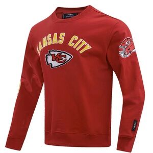 NWOT Men's Kansas City Chiefs Pro Standard Red Classic Fleece Sweatshirt XL